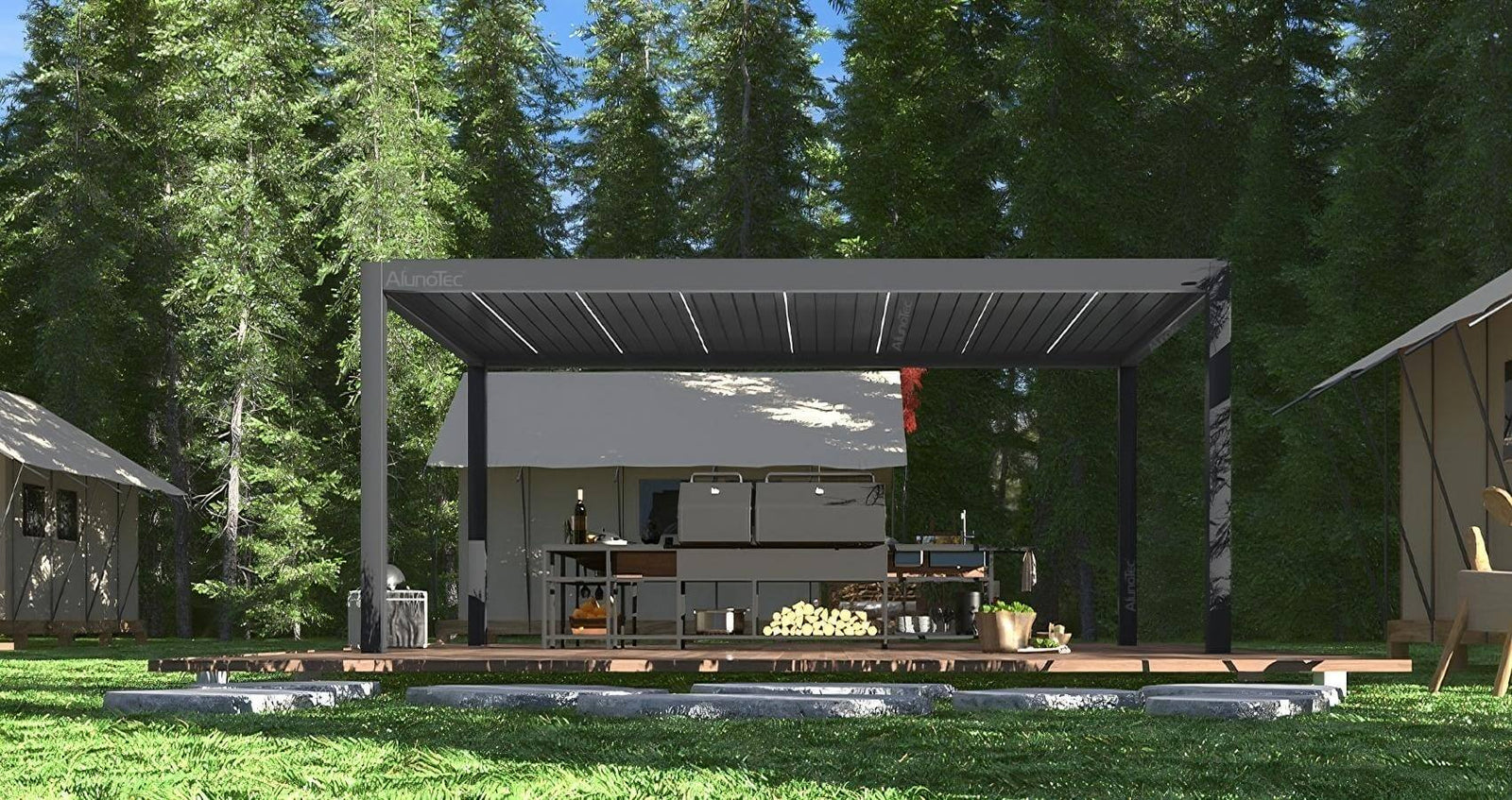AlunoTec Pergola Enhancing a Community Park