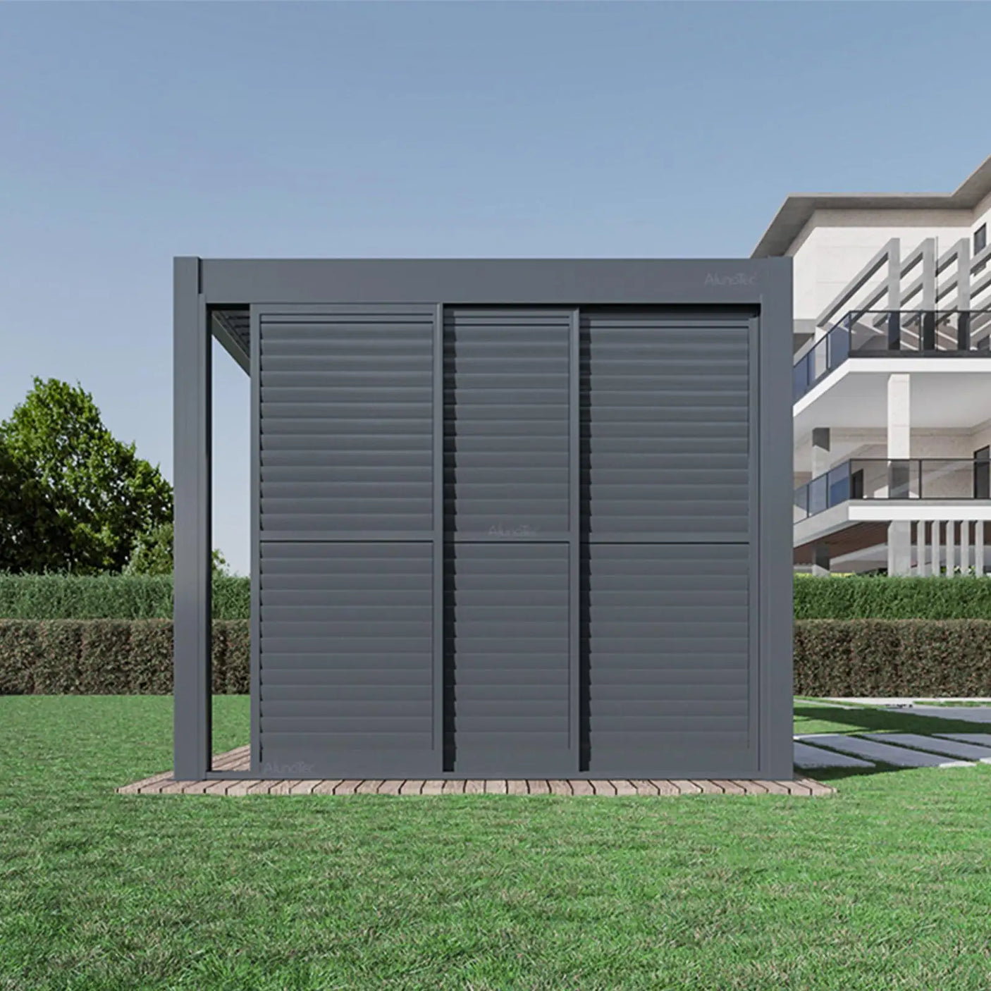 outdoor sliding shutter