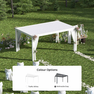 alunotec pergola colour options