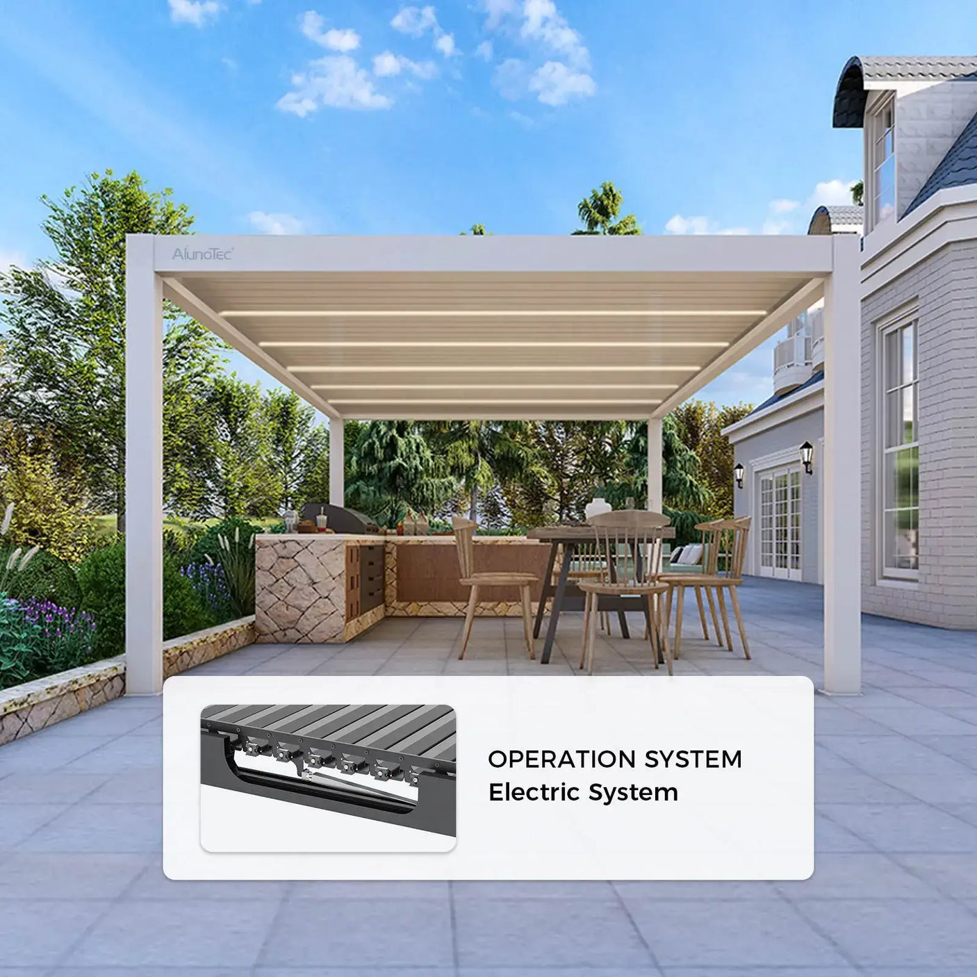 alunotec pergola pergo m6 electric system